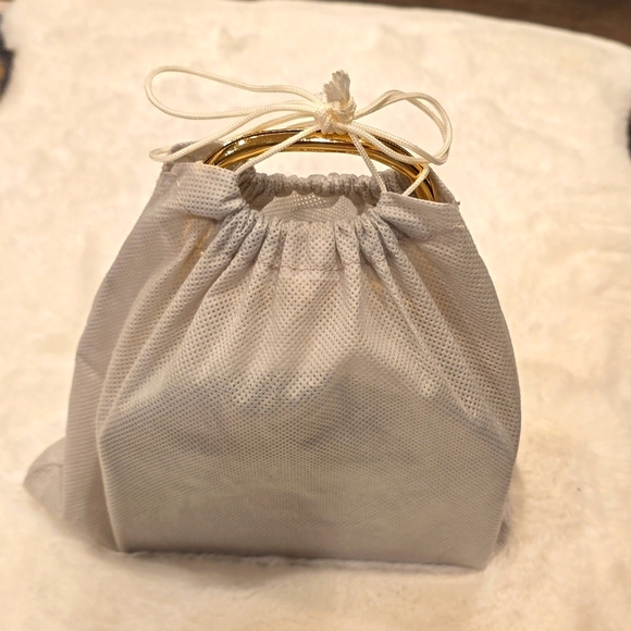 Stainless Brushed Silver & Gold Crossbody Bag - Picture 9 of 9